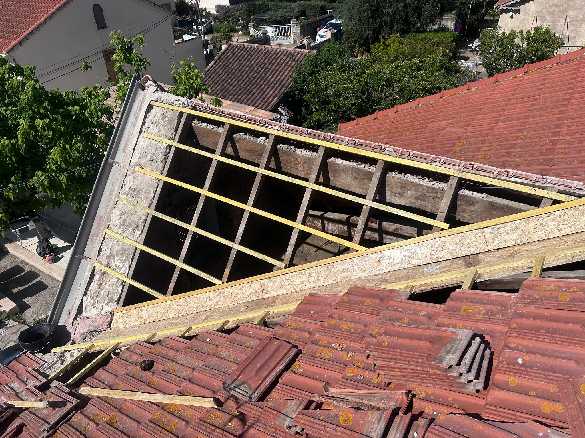 Rénovation de toiture en tuiles